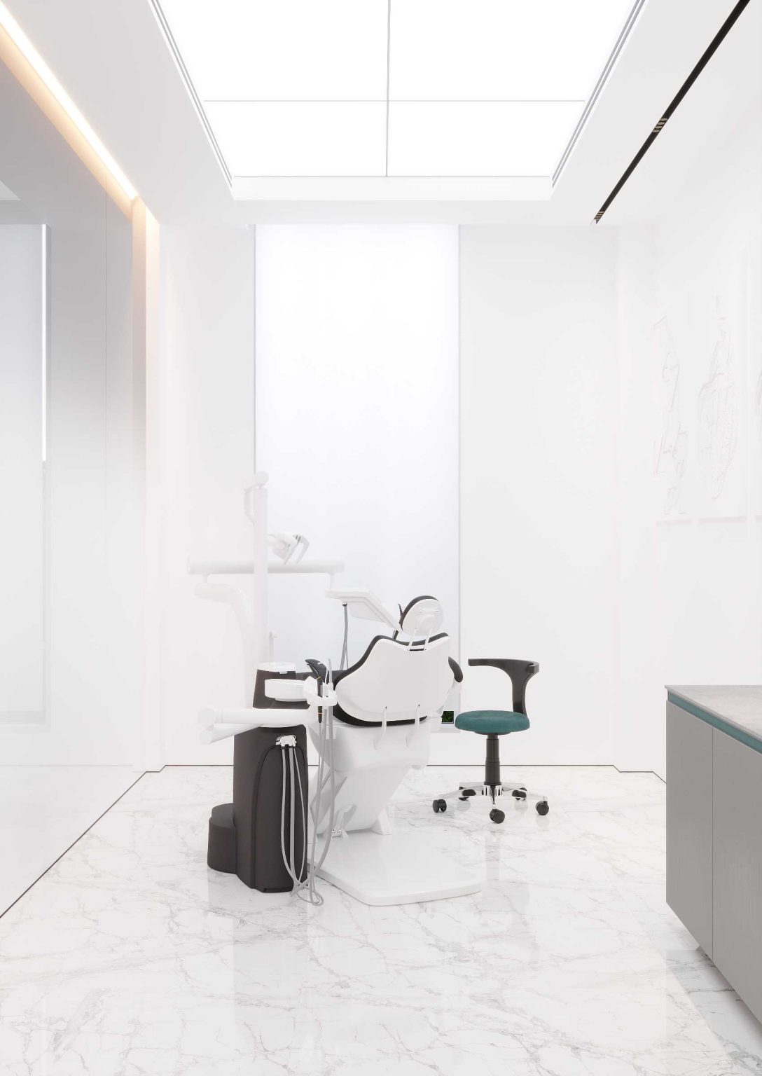 Dental Office Interior Design - the ultimate freedom of white | AB ...